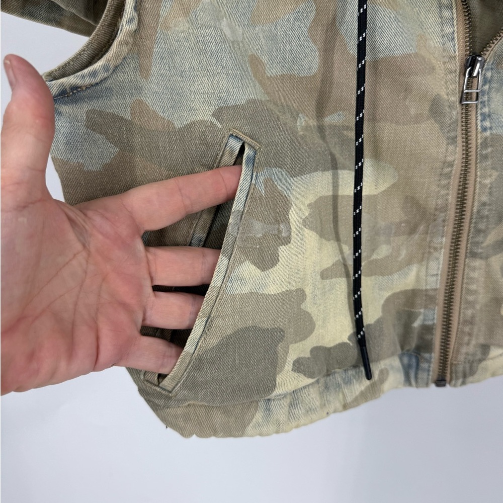Grindhouse denim streetwear camo crop top and short set M NWT - Picture 16 of 17